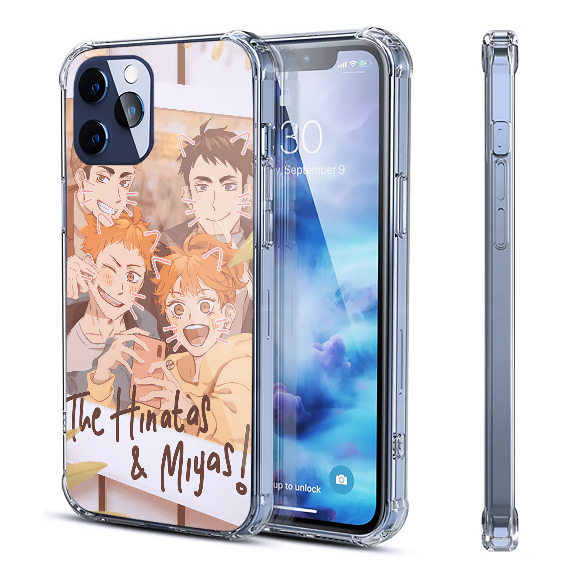 （画像用） ハイキュー!! Haikyu!! 【iPhone 12シリーズ対応】透明スマホケース（クリアソフトケース）